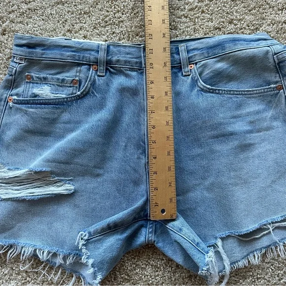 Citizens of Humanity Annabelle Long Cut Hem Shorts Size 31 Relaxed‎ Vintage NWT - Picture 5 of 8